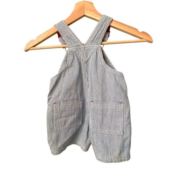 Vintage Sesame Street Striped Baby Overalls in Size 12 Months - Picture 2 of 8